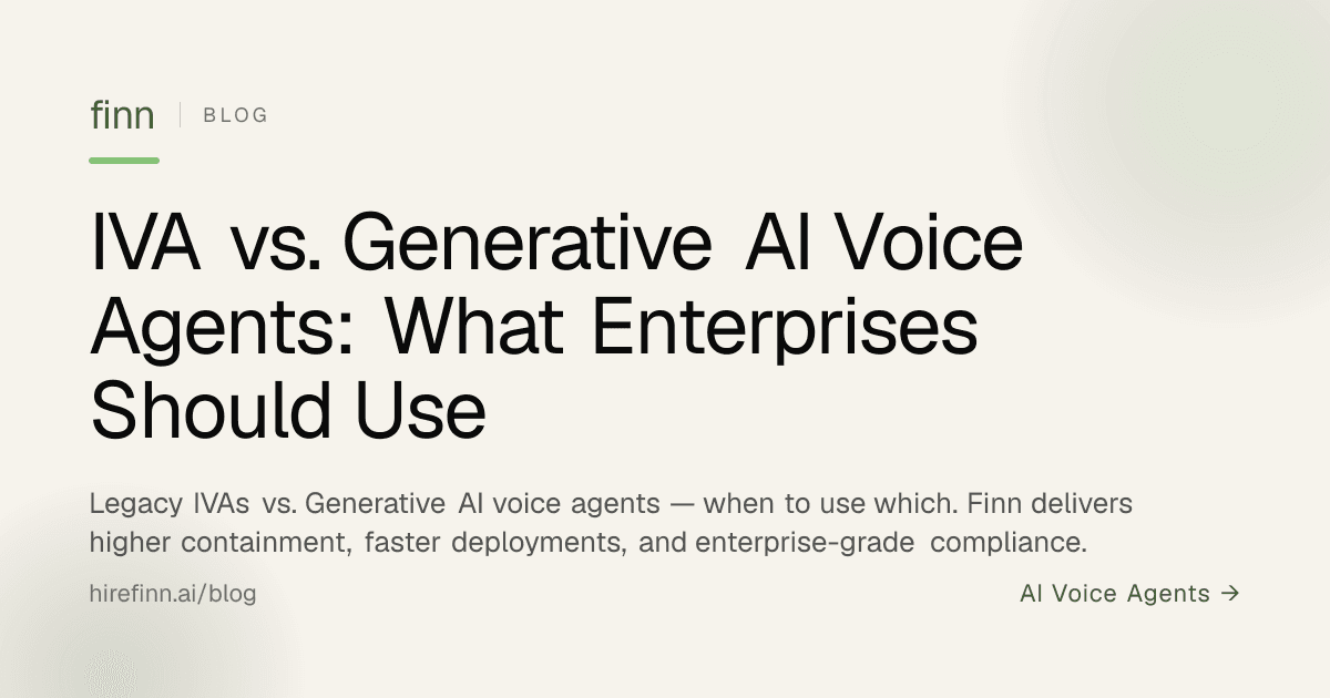 IVA vs. Agentes de Voz com Generative AI: O Que as Empresas Devem Usar