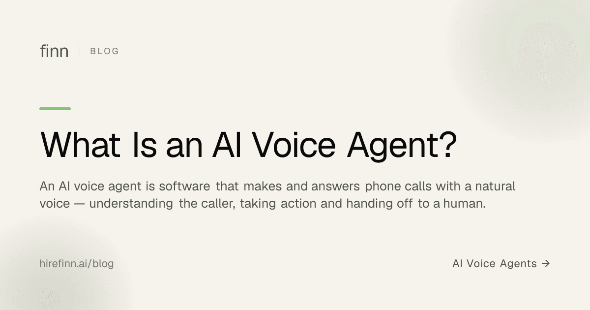 Was ist ein AI Voice Agent?