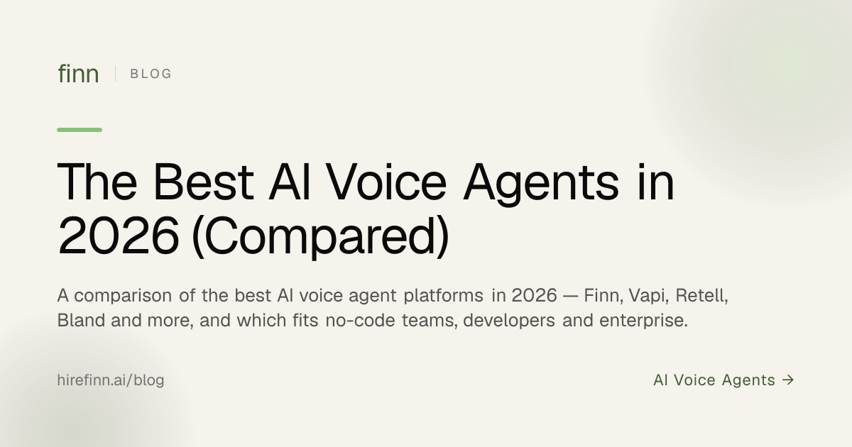 The Best AI Voice Agents in 2026 (Compared)