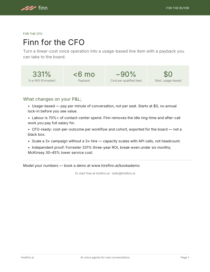 Finn for the CFO