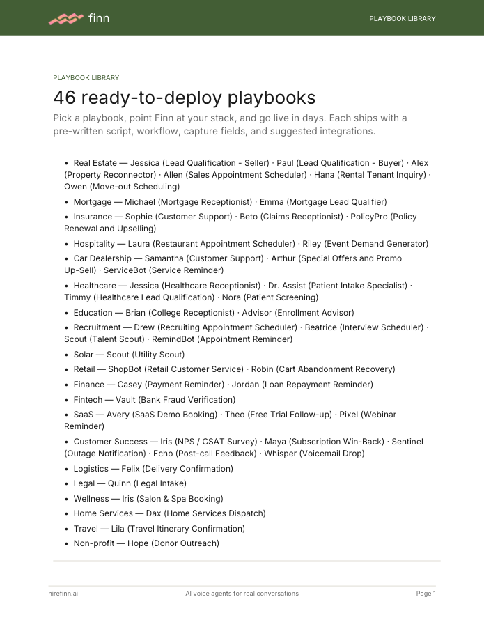 46 ready-to-deploy playbooks — catalog